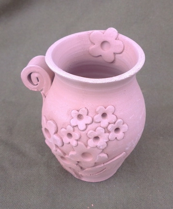 Vas ceramica cu toarta