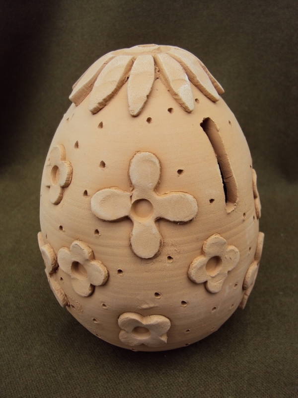 Pusculita ou ceramica cu flori
