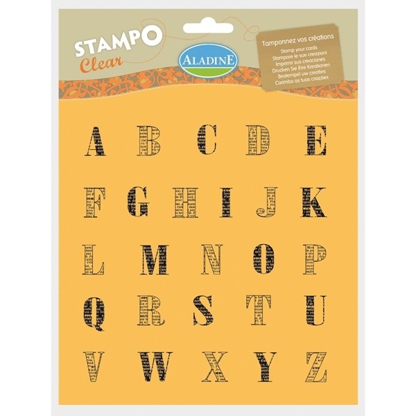 STAMPILE SILICON ALPHABET PRESS