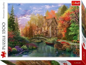 PUZZLE TREFL 1500 COTTAGE BY THE LAKE